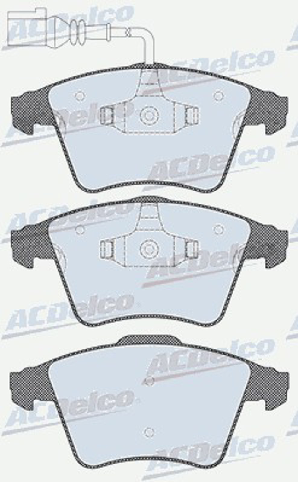 AC815581D AC DELCO Комплект тормозных колодок, дисковый тормоз