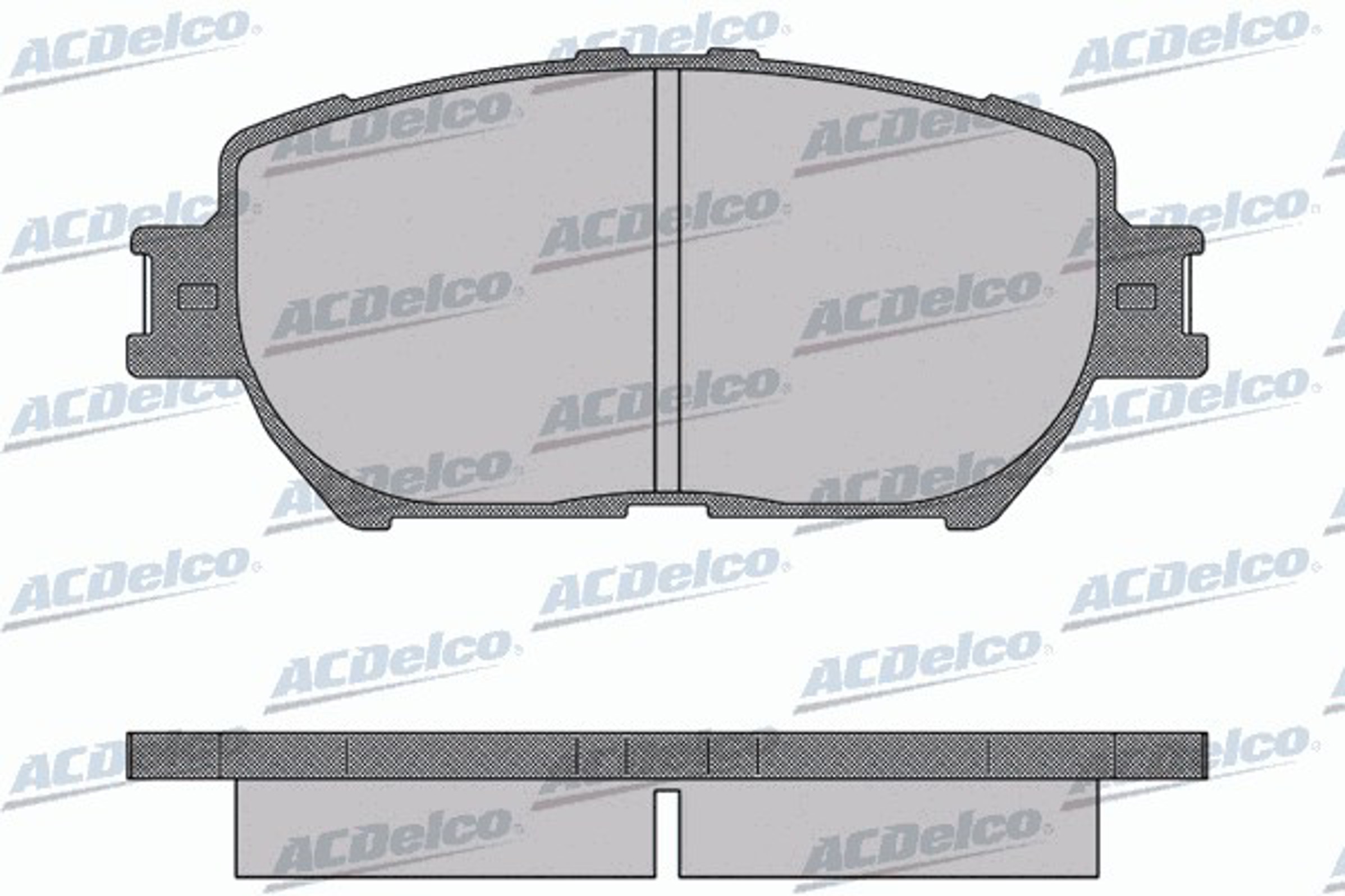 AC832683D AC DELCO Комплект тормозных колодок, дисковый тормоз