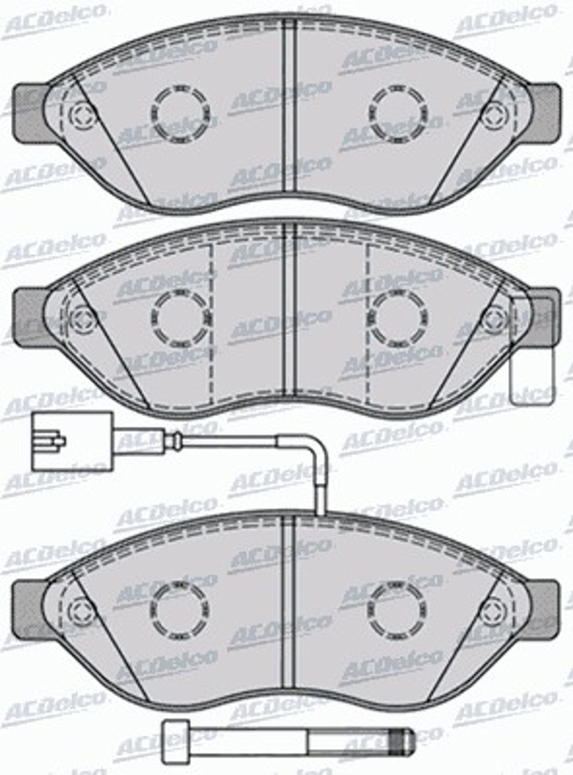 AC845481D AC DELCO Колодки тормозные дисковые