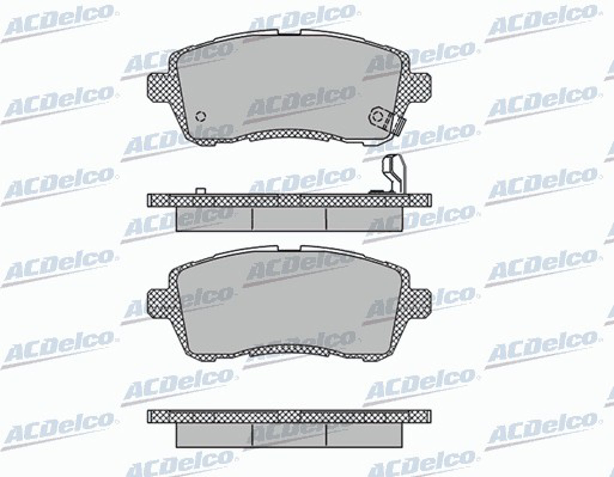 AC859381D AC DELCO Колодки тормозные дисковые