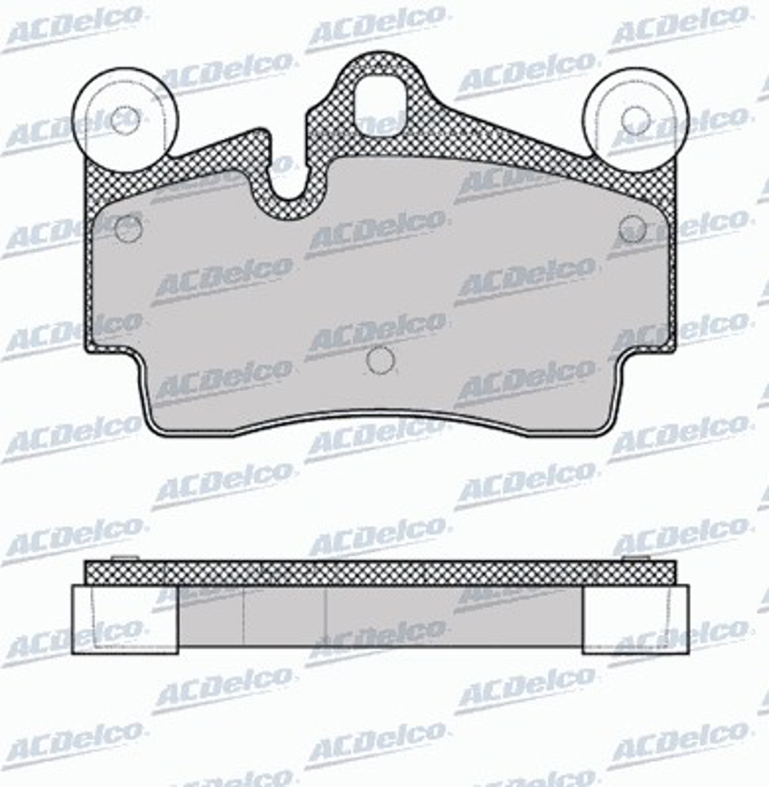 AC862181D AC DELCO Колодки тормозные дисковые