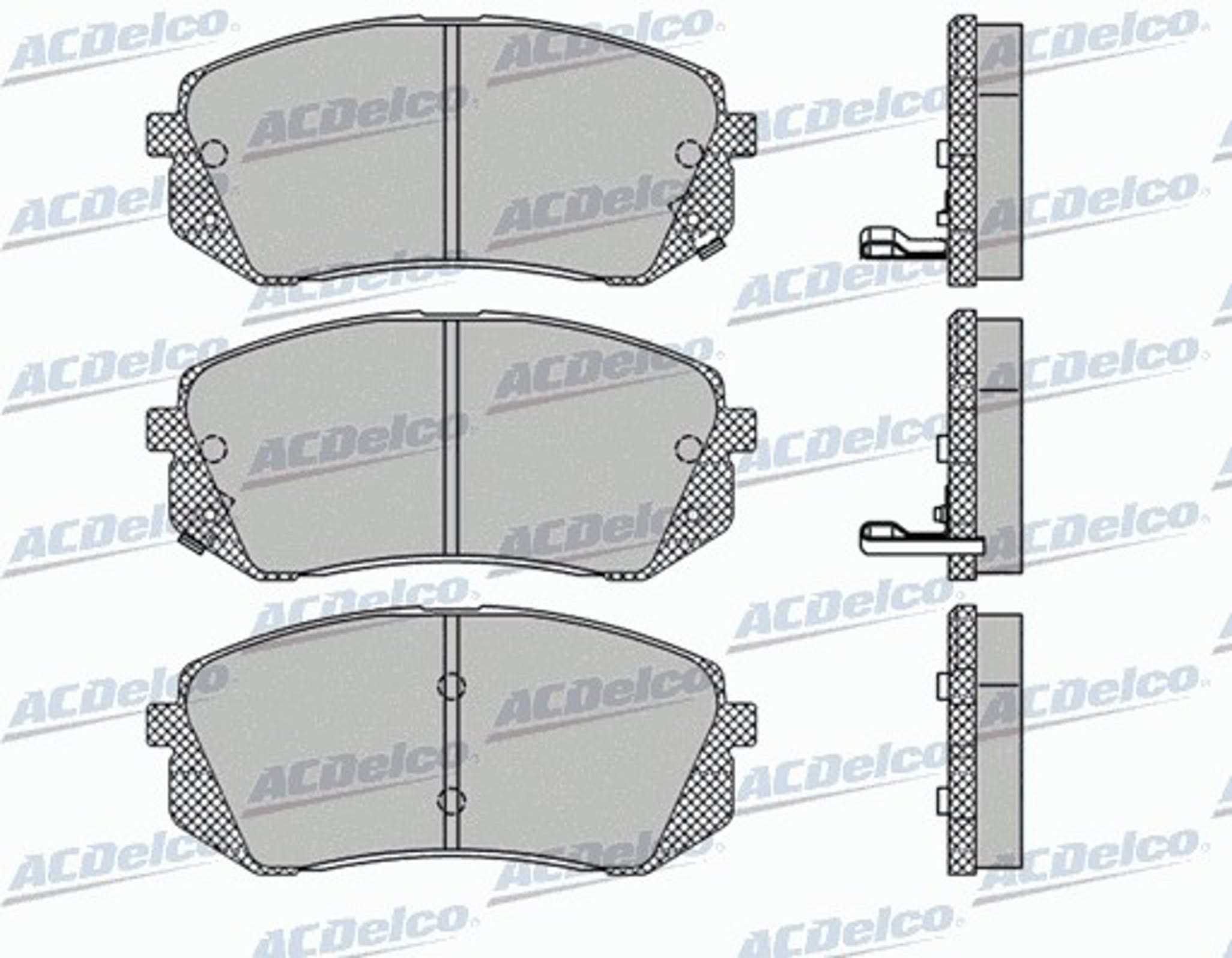 AC870581D AC DELCO Колодки тормозные дисковые