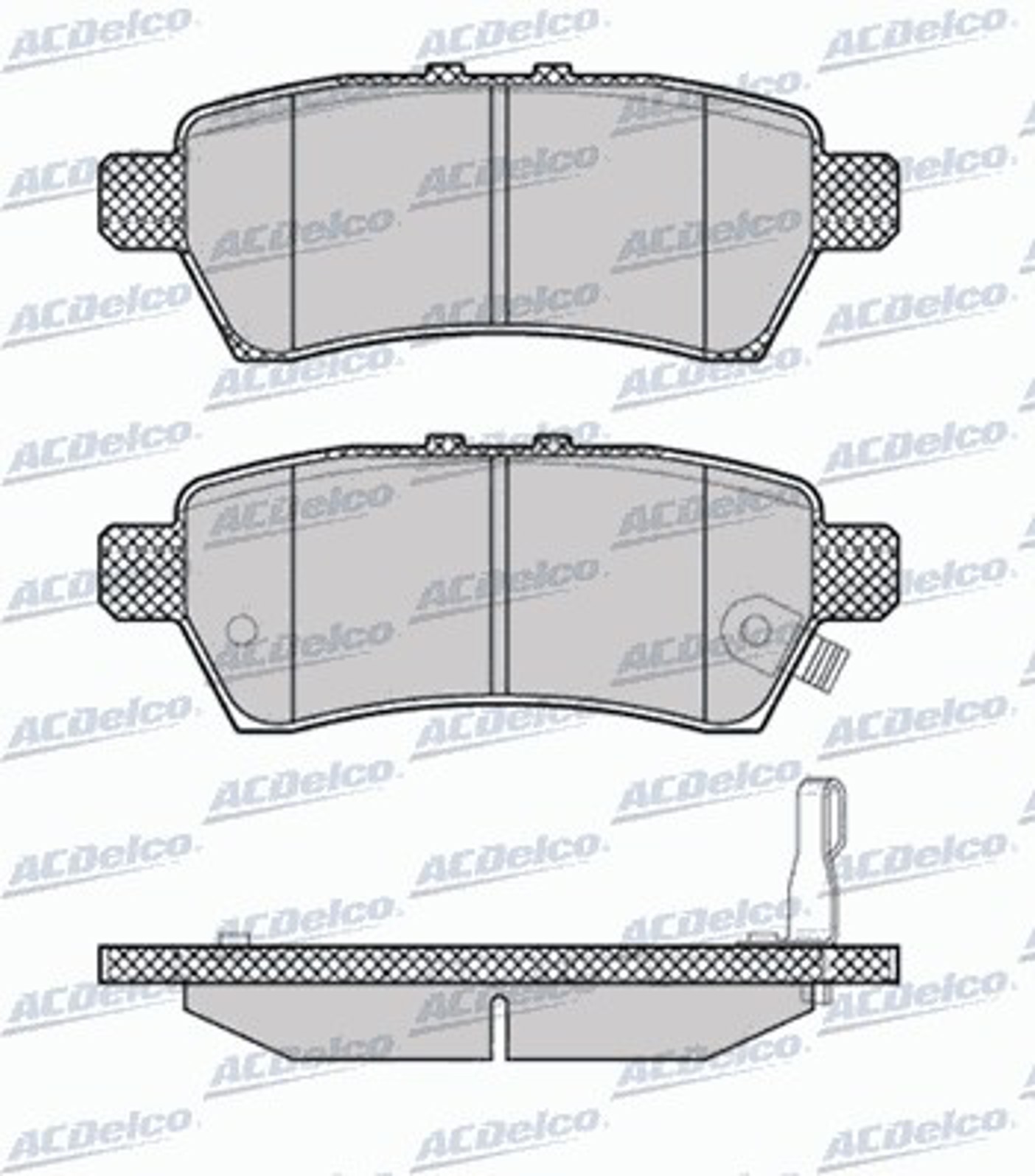 AC890883D AC DELCO Колодки тормозные дисковые