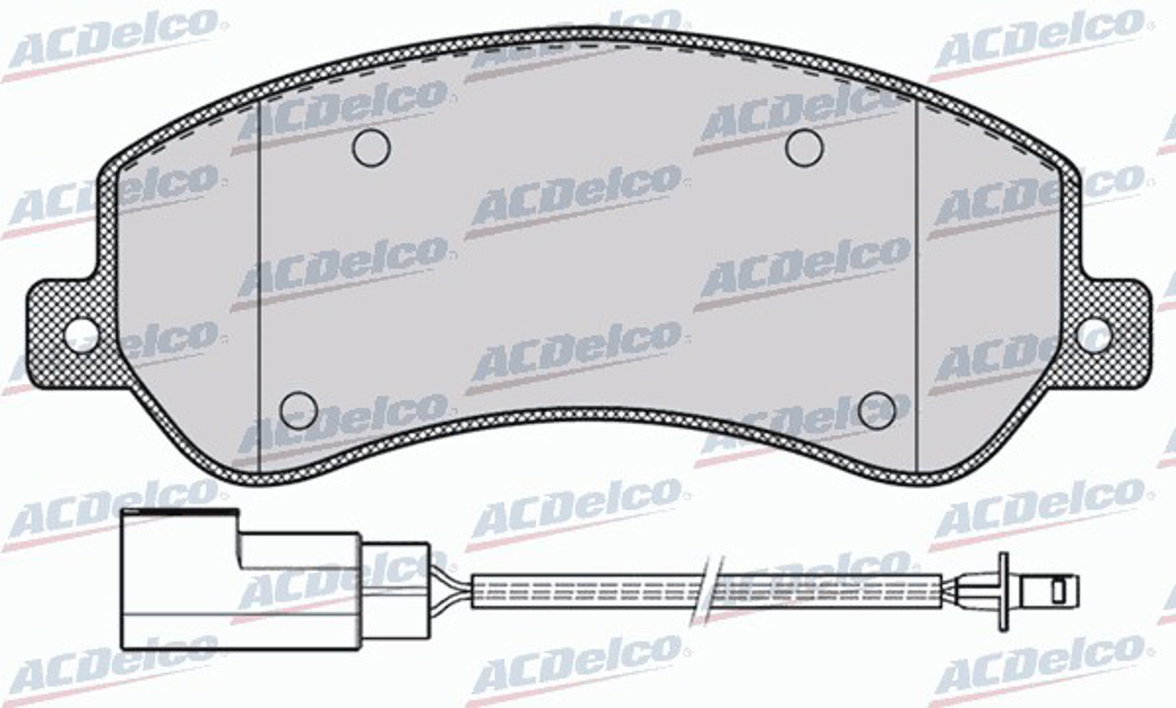 AC913381D AC DELCO Колодки тормозные дисковые