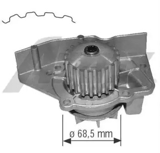 1563 AIRTEX Насос водяной