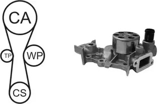 WPK-181801 AIRTEX Комплект ремня ГРМ с помпой