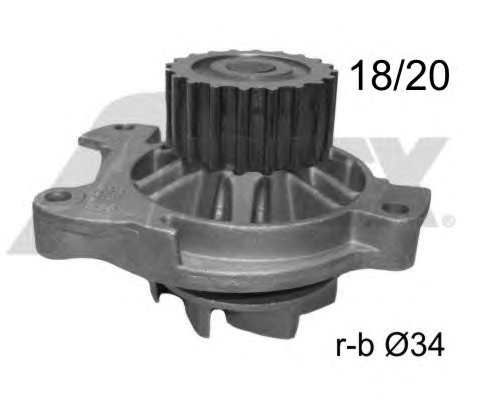 9274R AIRTEX Насос водяной