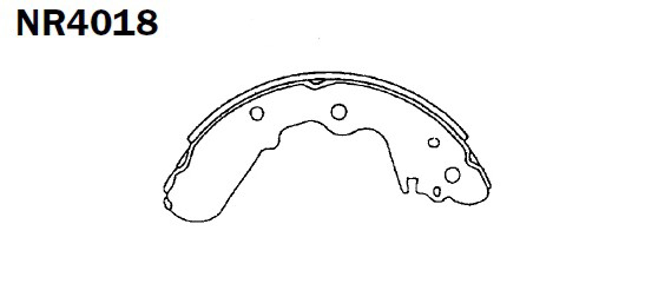 NR4018 AKEBONO Колодки тормозные барабанные