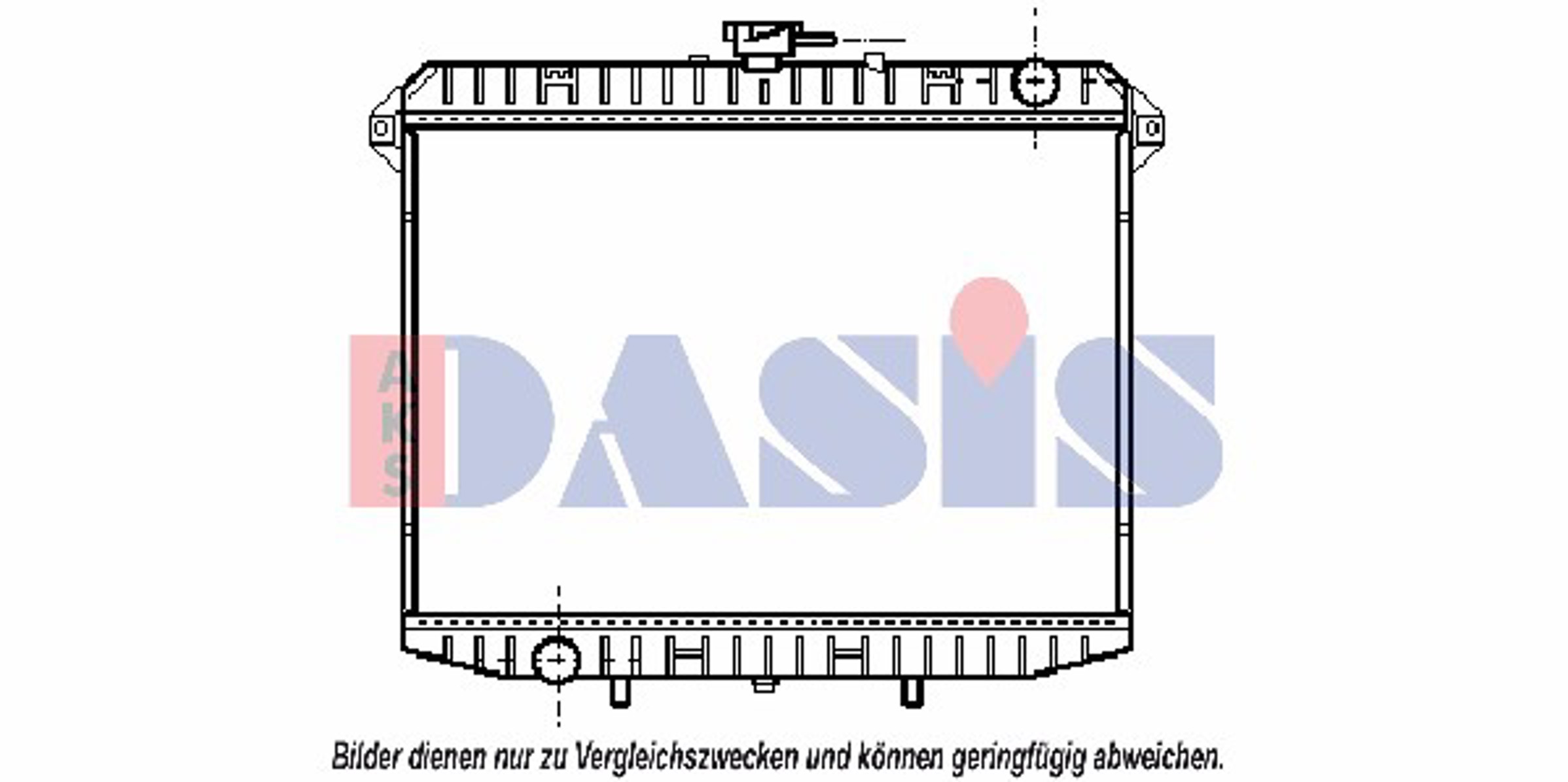 Радиатор системы охлаждения AKS DASIS 070290N