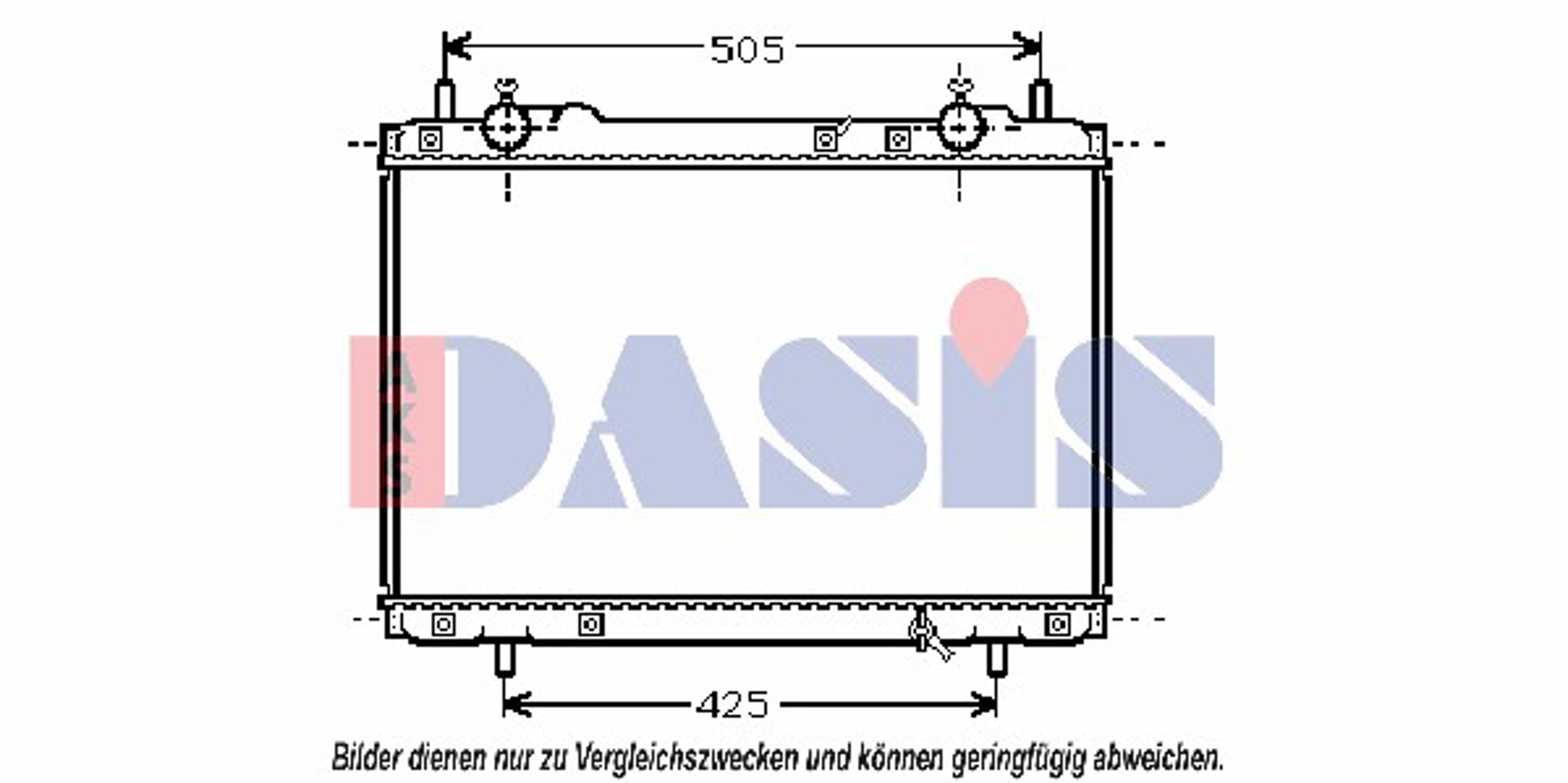 Радиатор системы охлаждения AKS DASIS 080062N