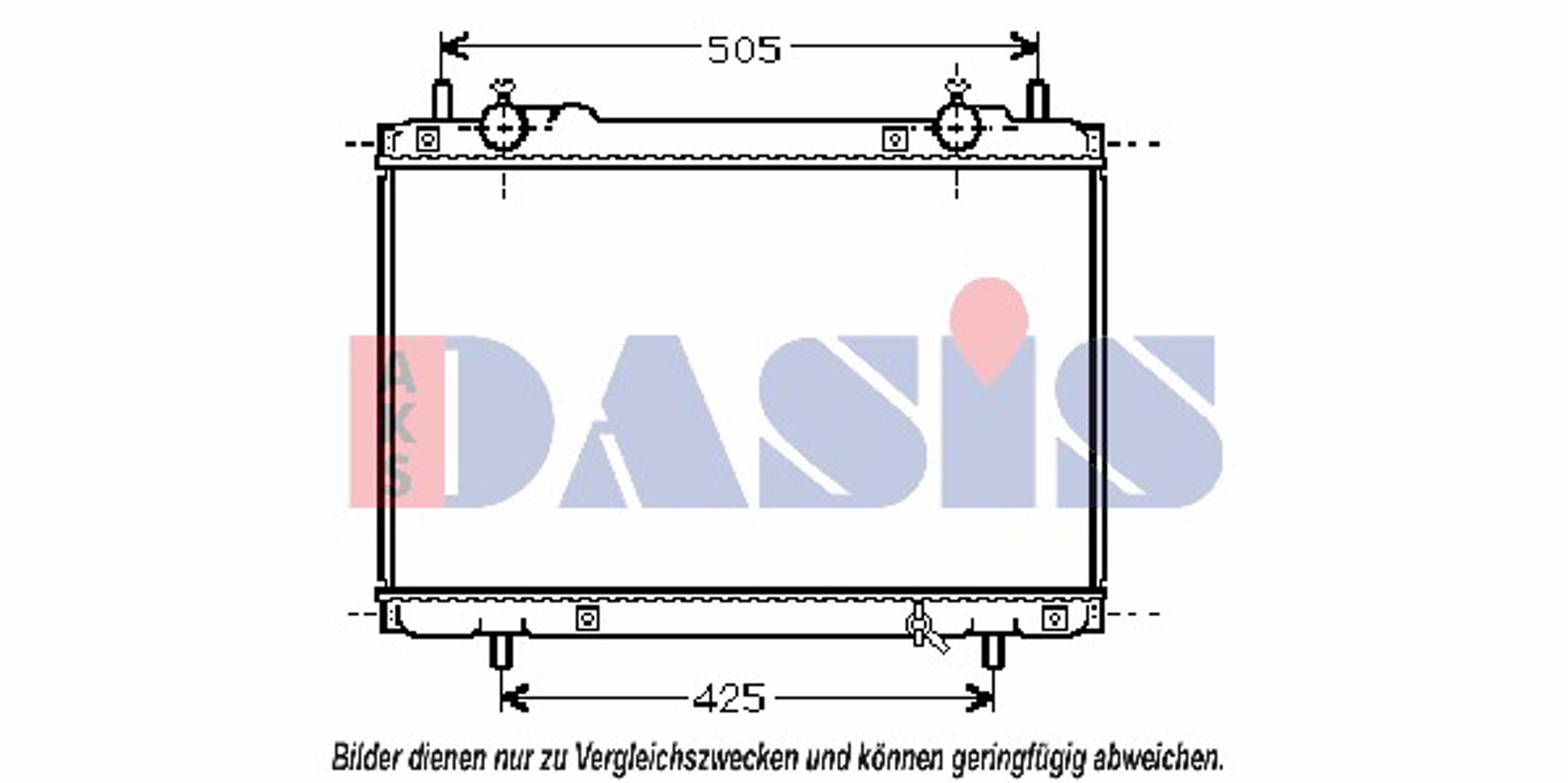 Радиатор системы охлаждения AKS DASIS 081360N