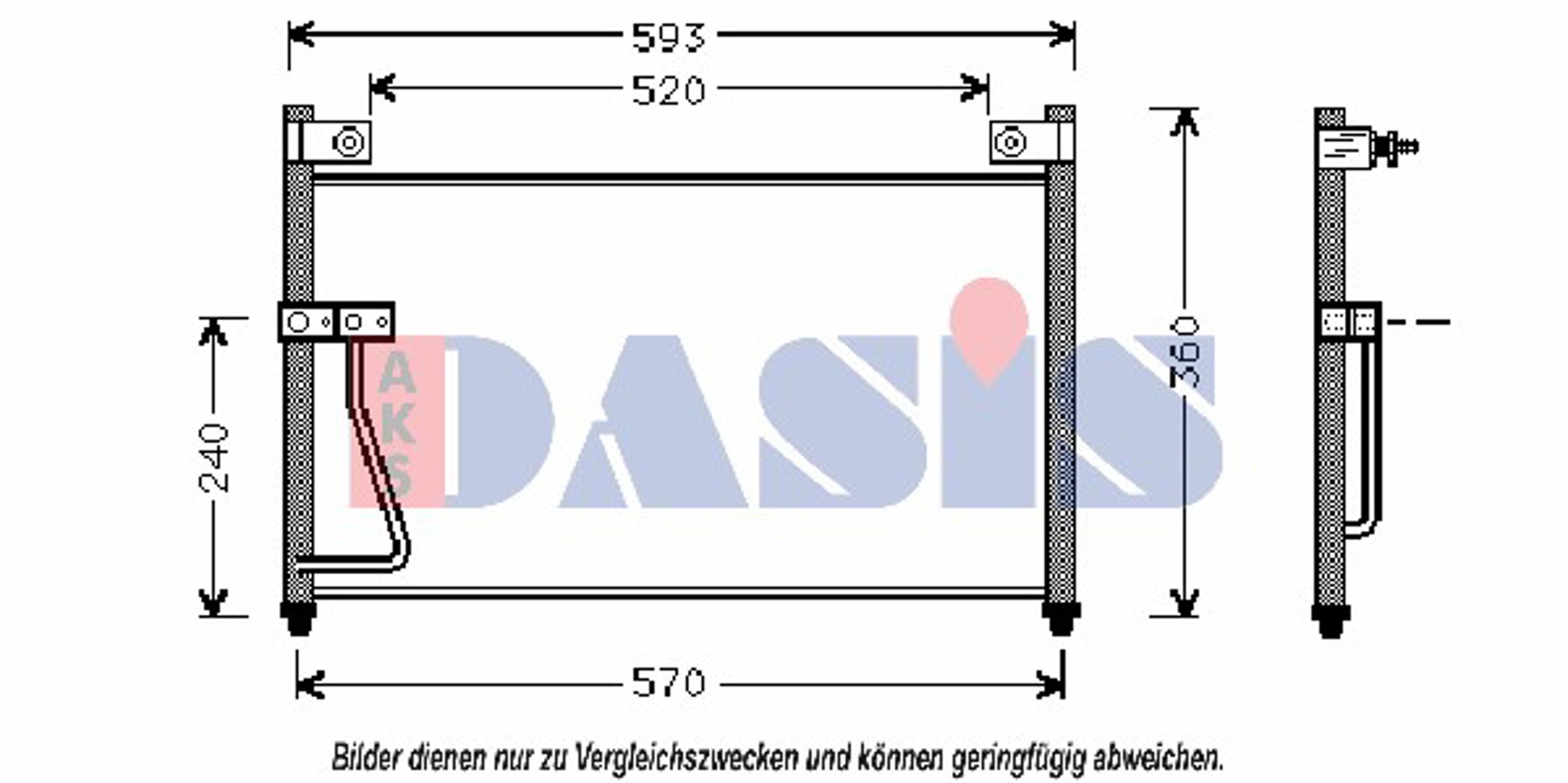 Конденсатор кондиционер AKS DASIS 112160N