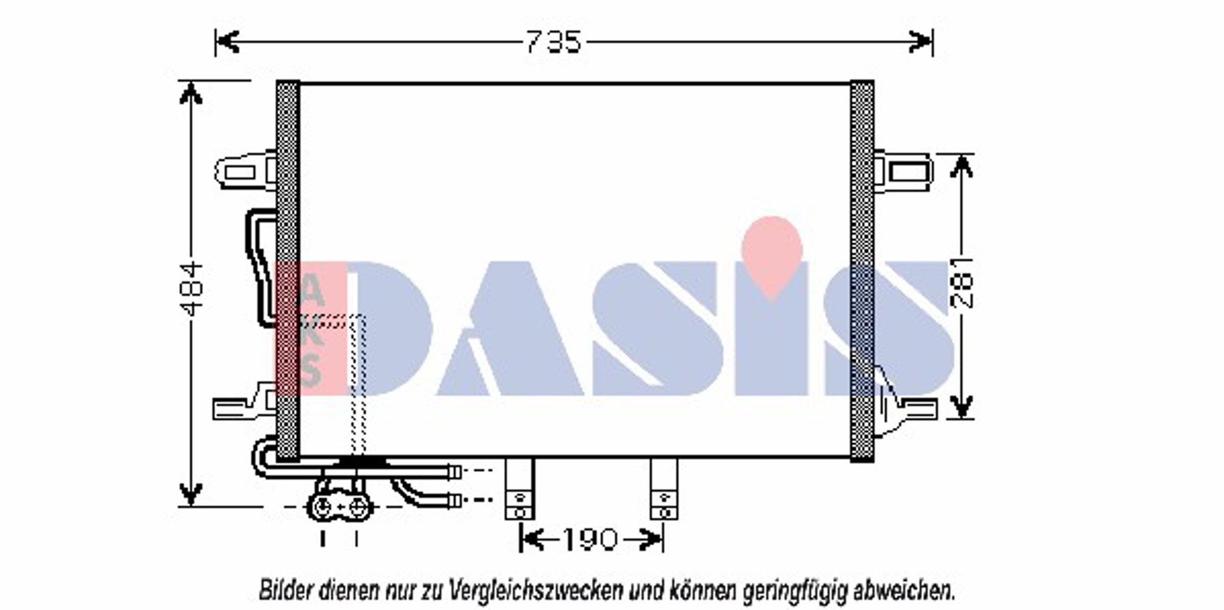 Конденсатор кондиционер AKS DASIS 122007N