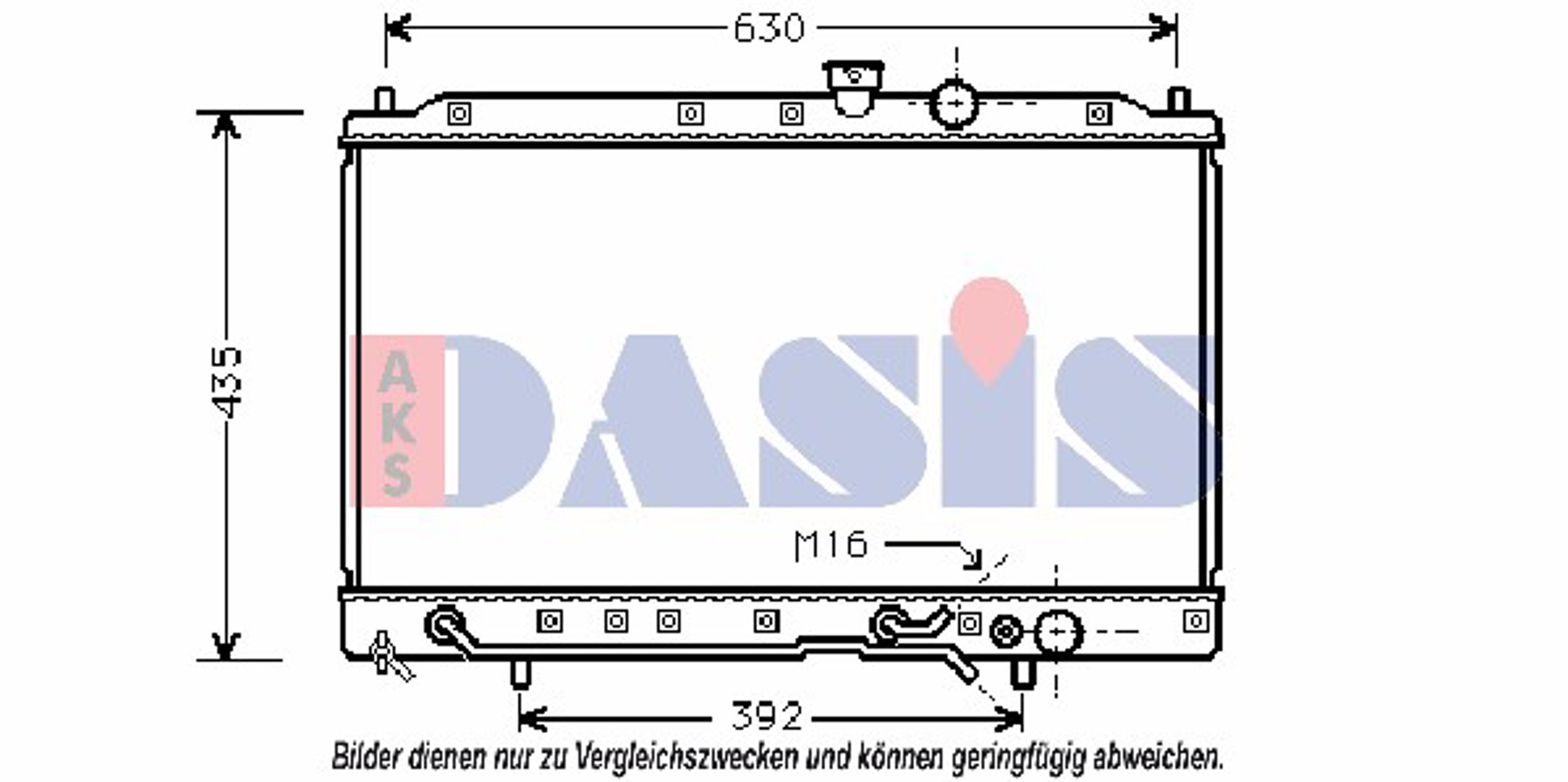 Радиатор системы охлаждения AKS DASIS 140110N