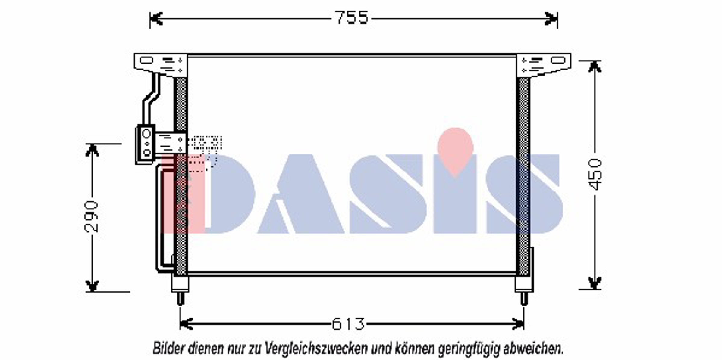 Конденсатор кондиционер AKS DASIS 152650N
