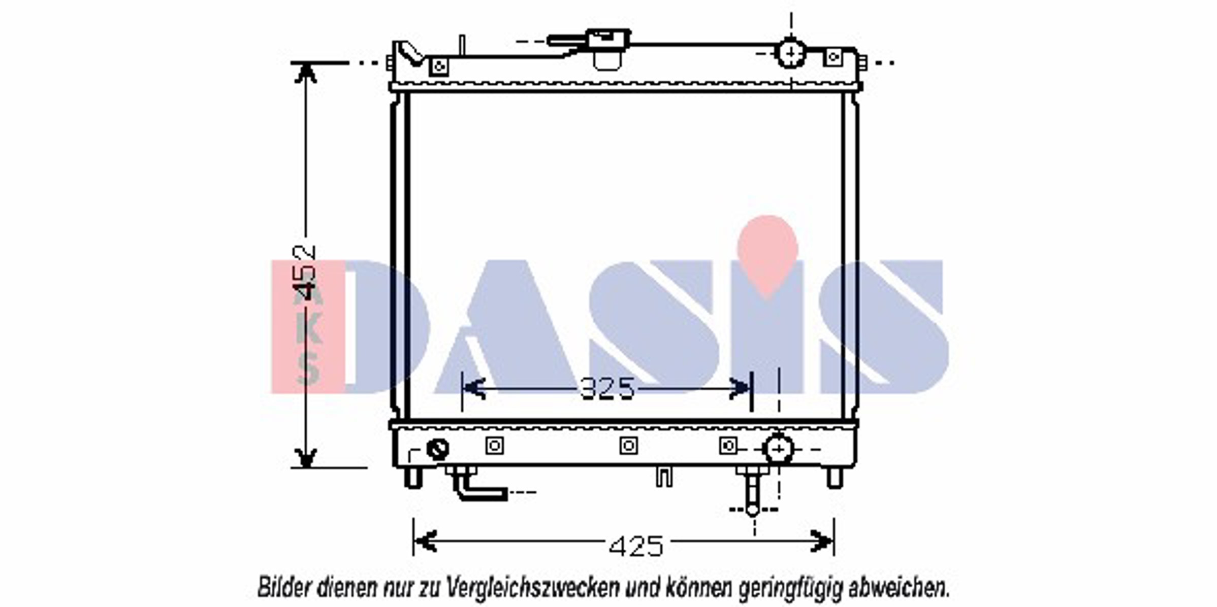 Радиатор системы охлаждения AKS DASIS 320047N