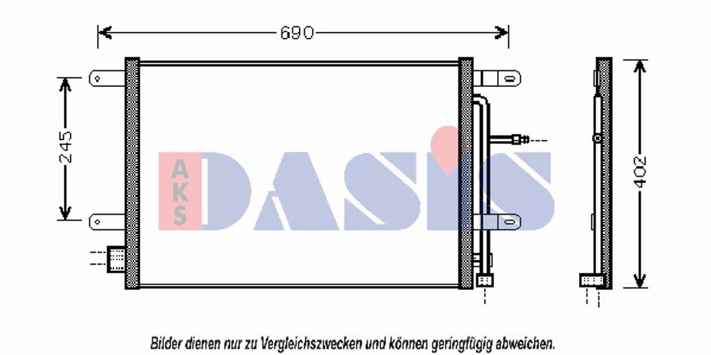 Конденсатор кондиционер AKS DASIS 482012N