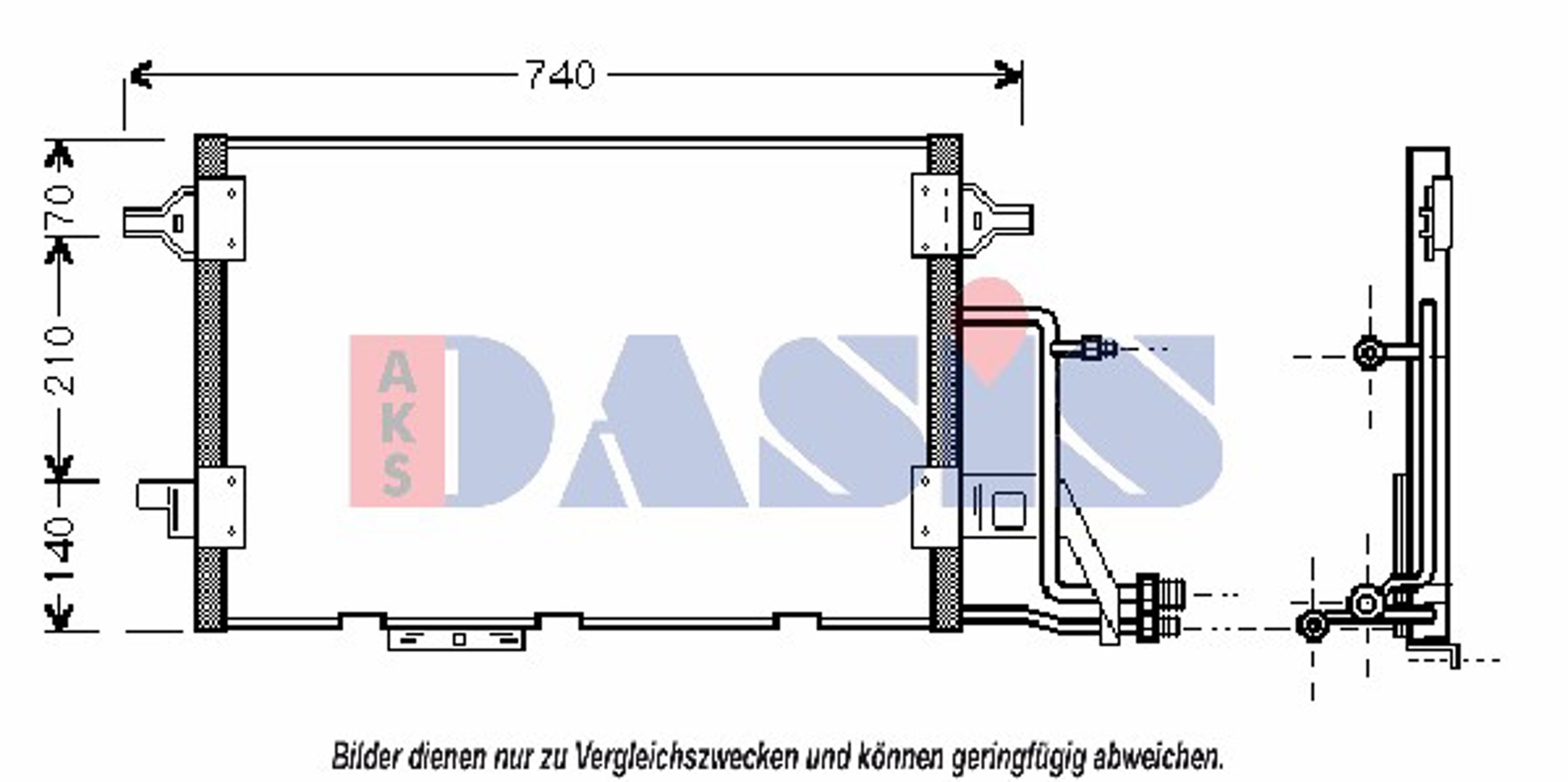 Конденсатор кондиционер AKS DASIS 482220N
