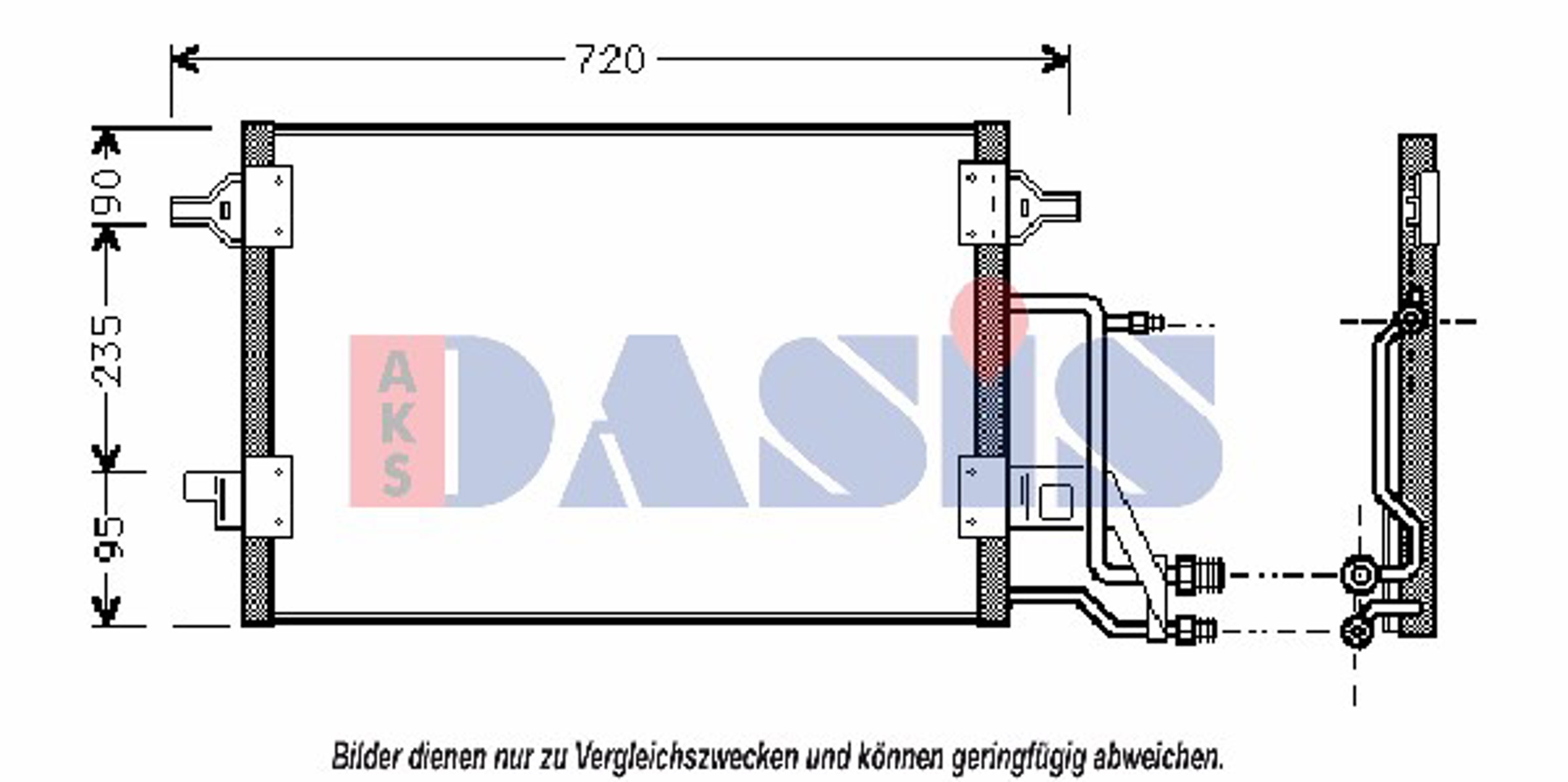 Конденсатор кондиционер AKS DASIS 482290N