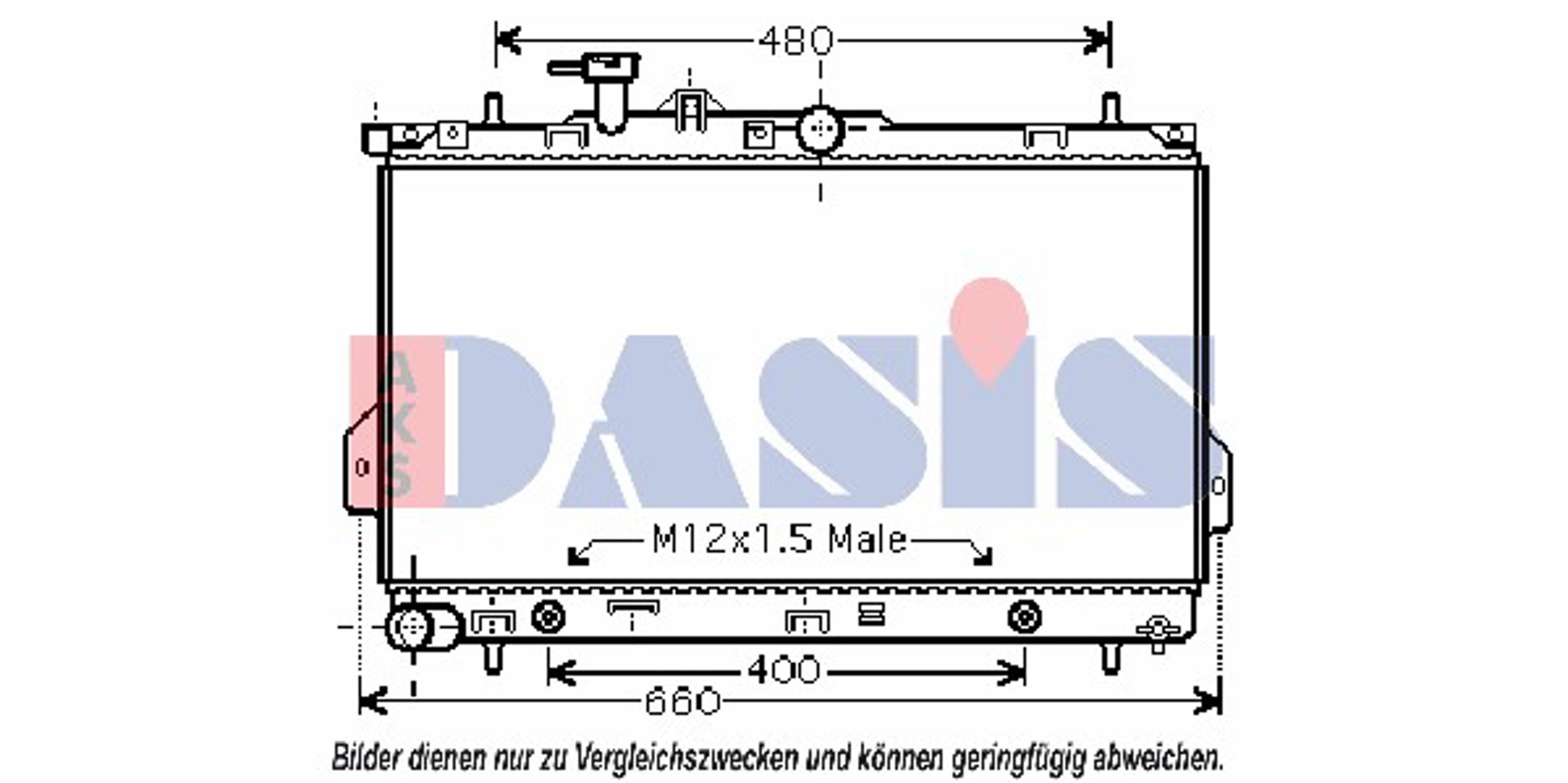 Радиатор системы охлаждения AKS DASIS 560000N