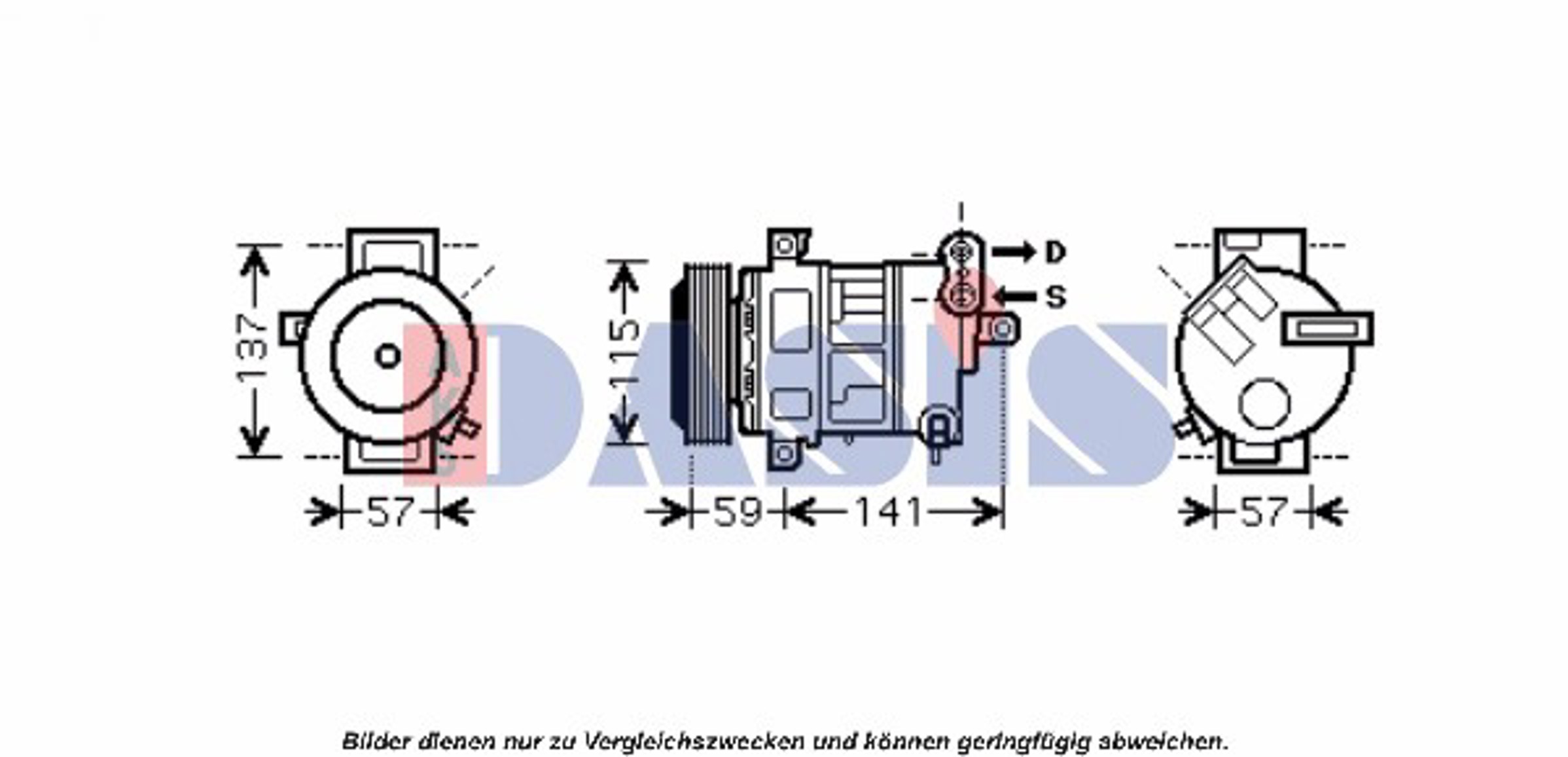 Компрессор кондиционера AKS DASIS 851606N