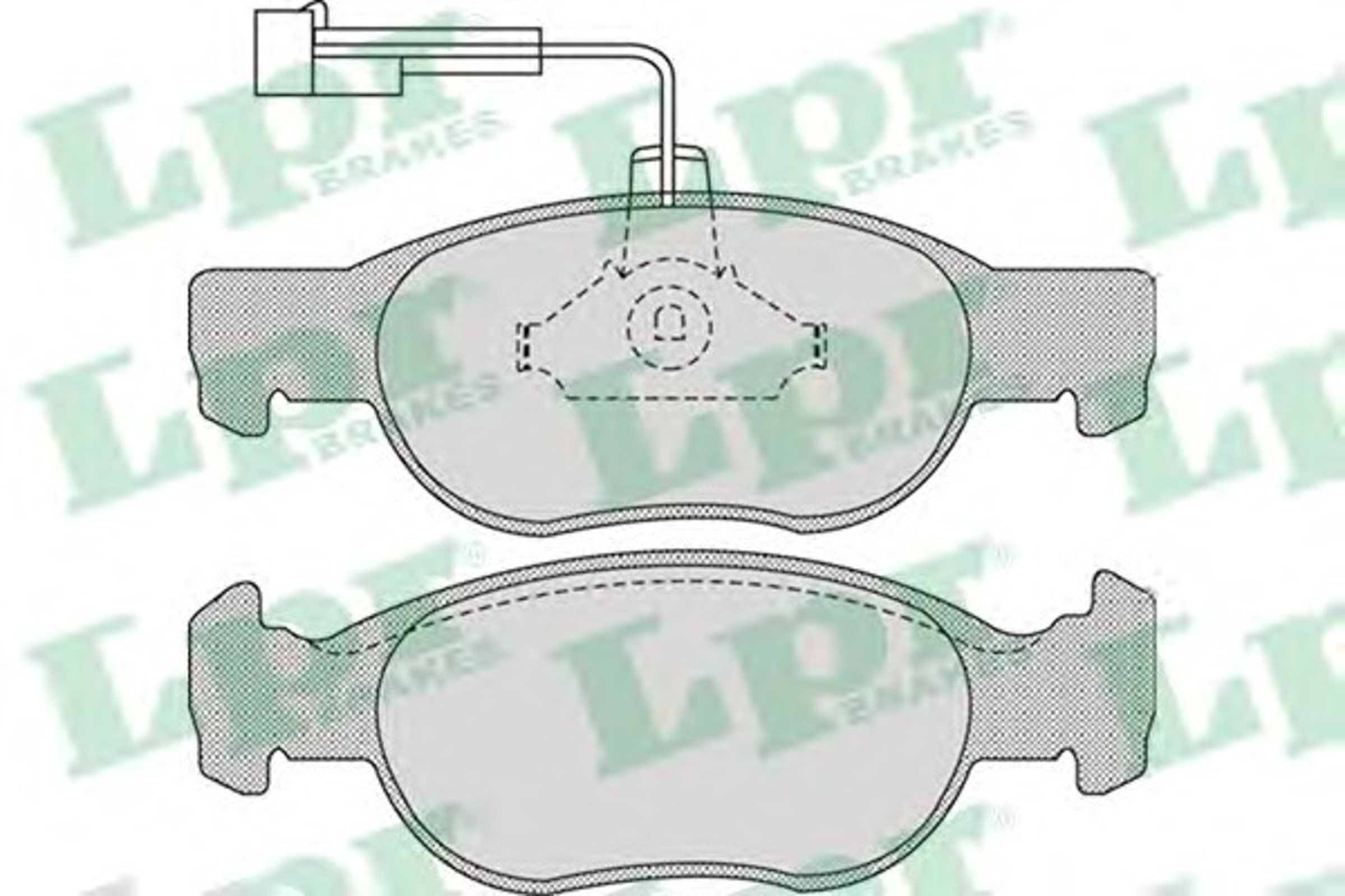 05P1075 AP Колодки тормозные дисковые