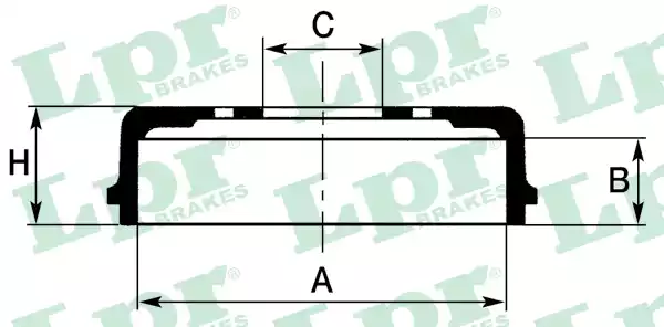 7D0146 AP Барабан тормозной задн CITROEN: BERLINGO 96-, BERLINGO фургон 96-, XSARA 97-05, XSARA Break 97-05, XSARA PICASSO 00-, XSARA купе