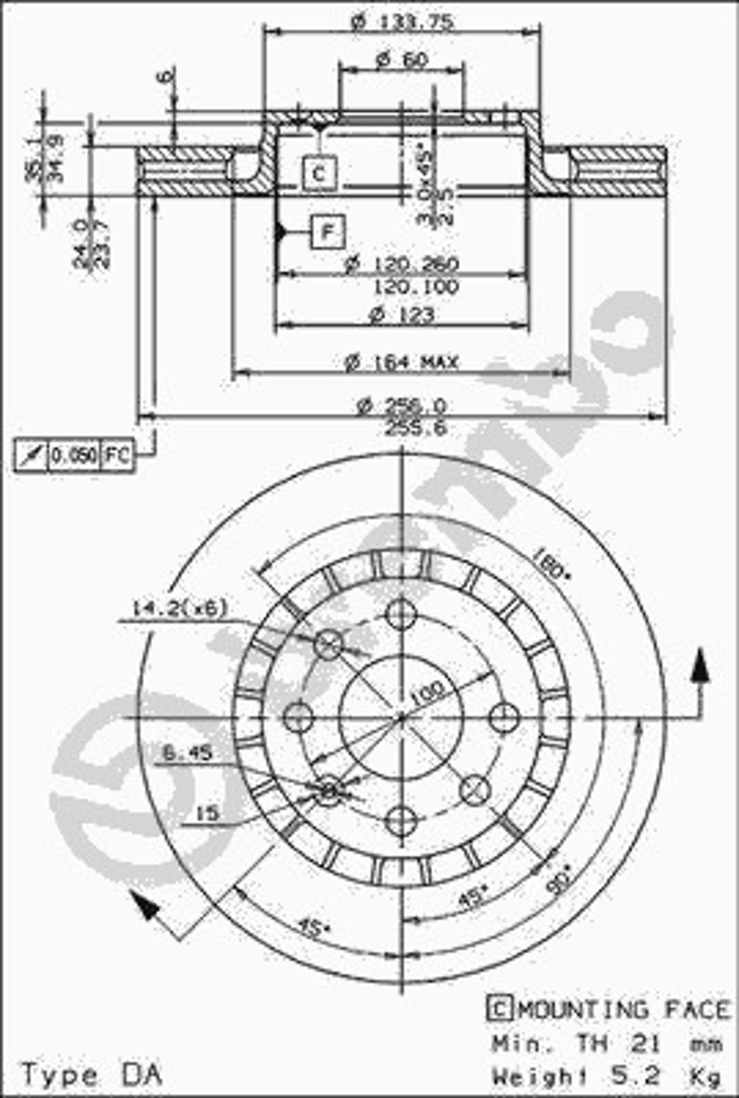 24695 E AP AUTOMOTIV Диск тормозной