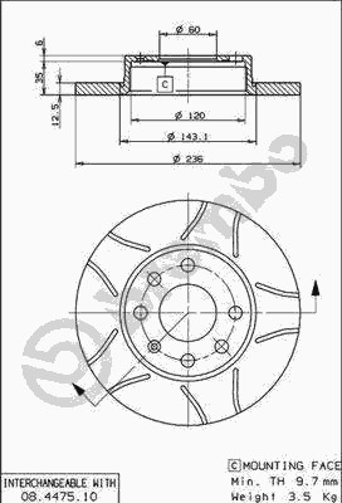 X 10170 AP AUTOMOTIV Диск тормозной