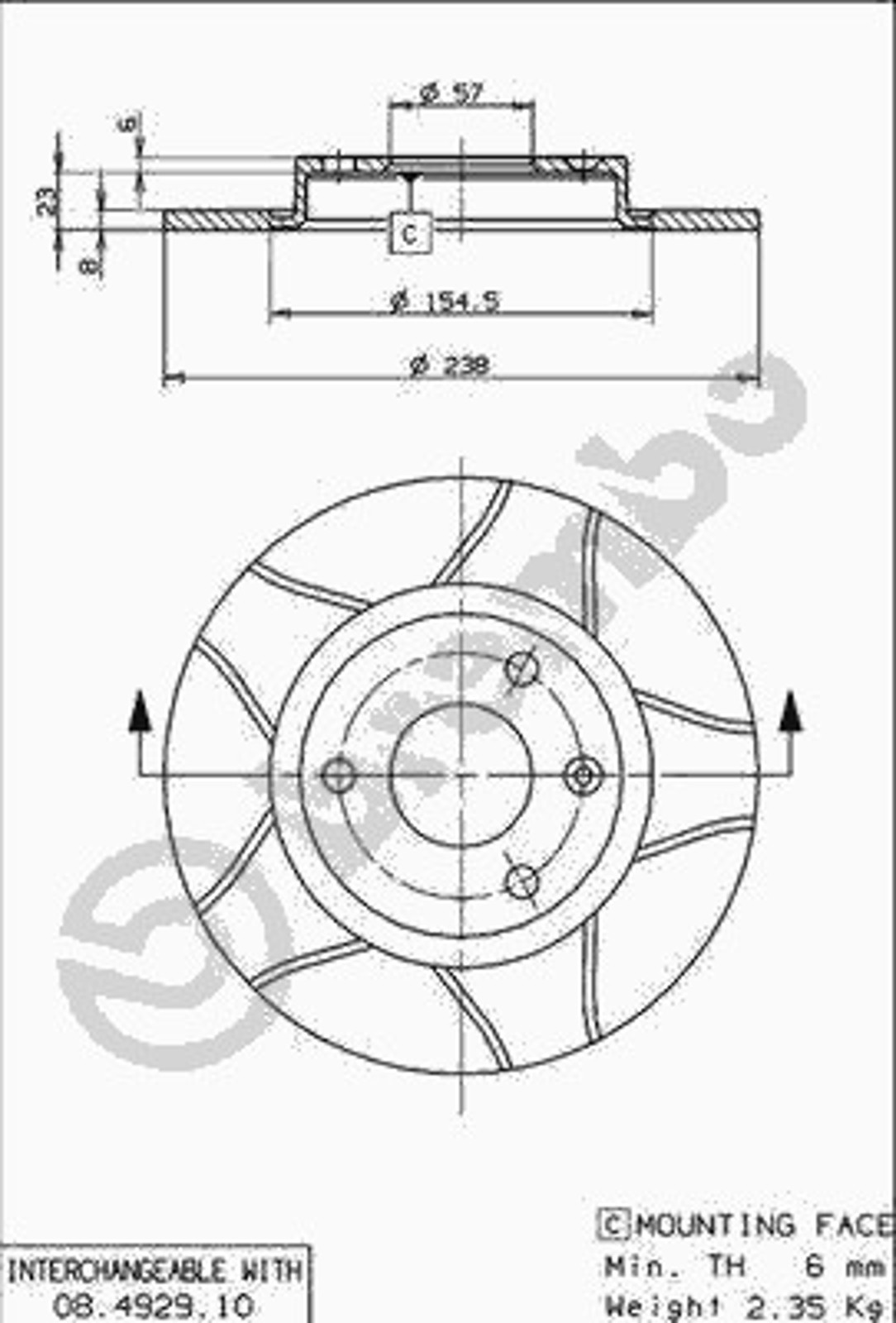 X 14128 AP AUTOMOTIV Диск тормозной