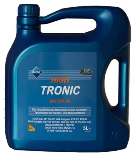 Hightronic 5w-40 208 л масло моторное ARAL 151C11