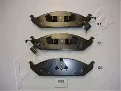 Колодки тормозные дисковые ASHIKA 50-00-093
