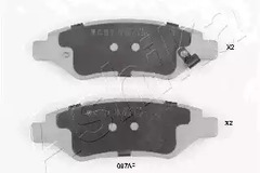 Колодки тормозные дисковые ASHIKA 51-00-007