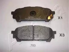 Колодки тормозные дисковые ASHIKA 51-07-703