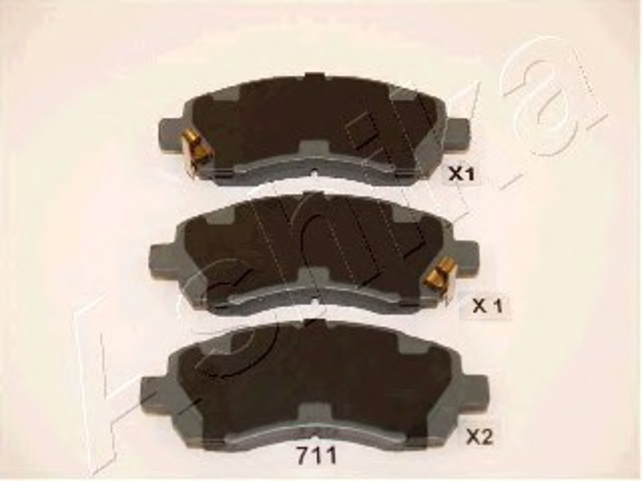 Колодки тормозные дисковые ASHIKA 50-07-711