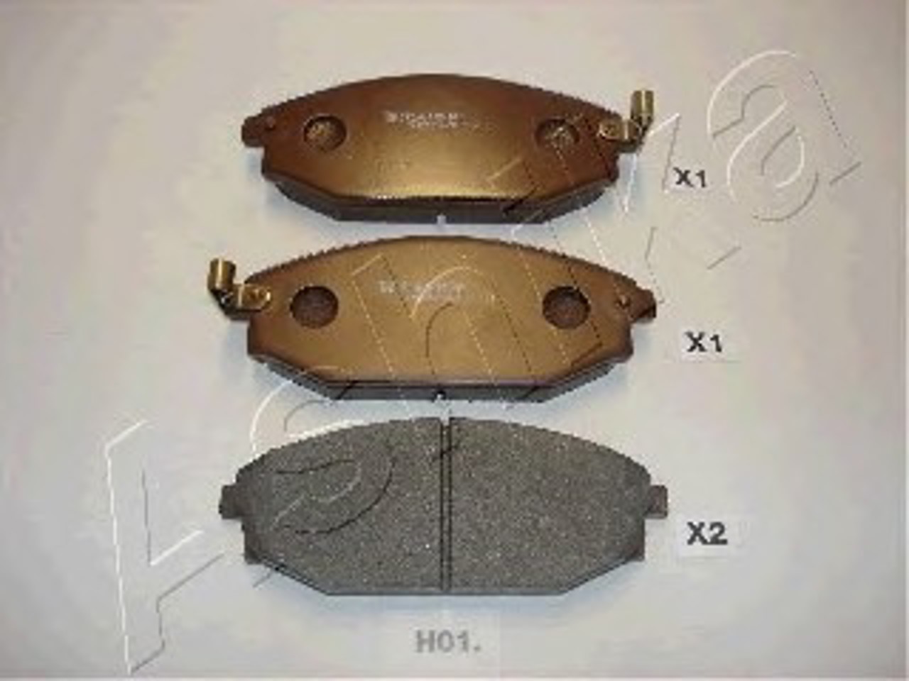 Комплект тормозных колодок дисковый тормоз ASHIKA 50-H0-001