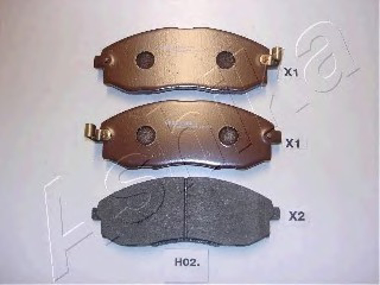 Комплект тормозных колодок дисковый тормоз ASHIKA 50-H0-002