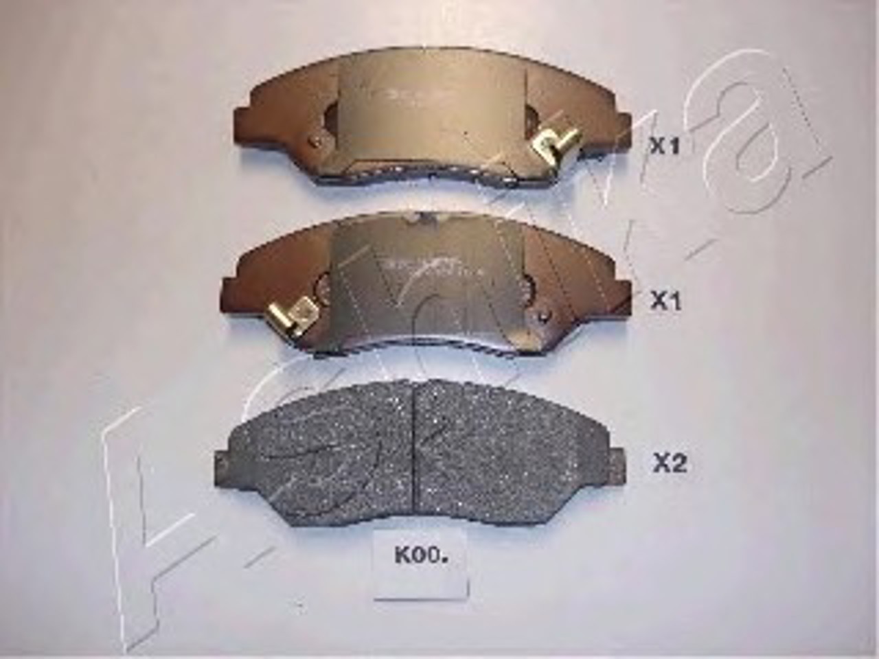 Комплект тормозных колодок дисковый тормоз ASHIKA 50-K0-000