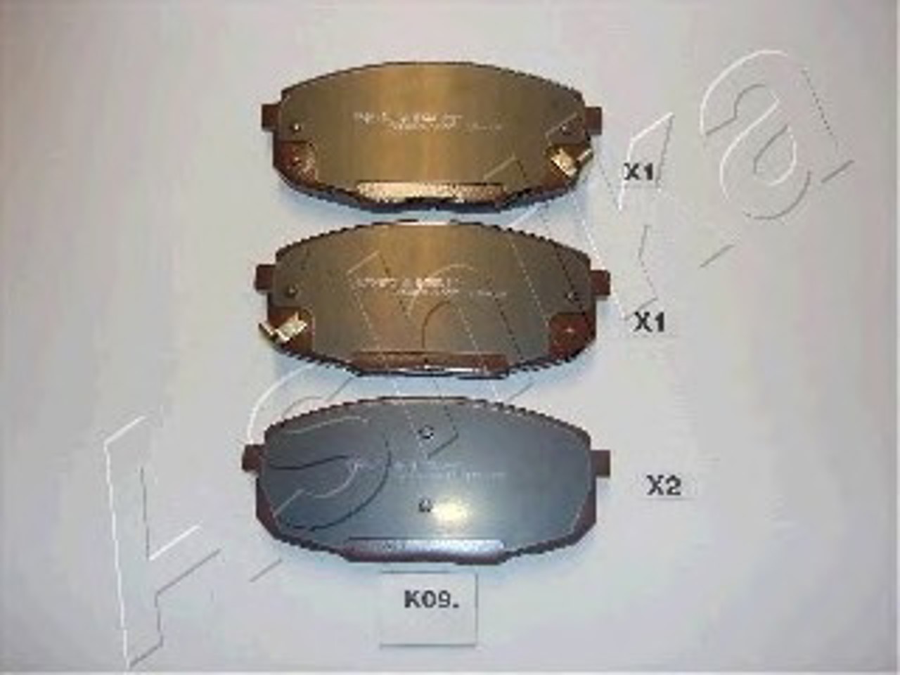 Колодки тормозные дисковые ASHIKA 50-K0-009