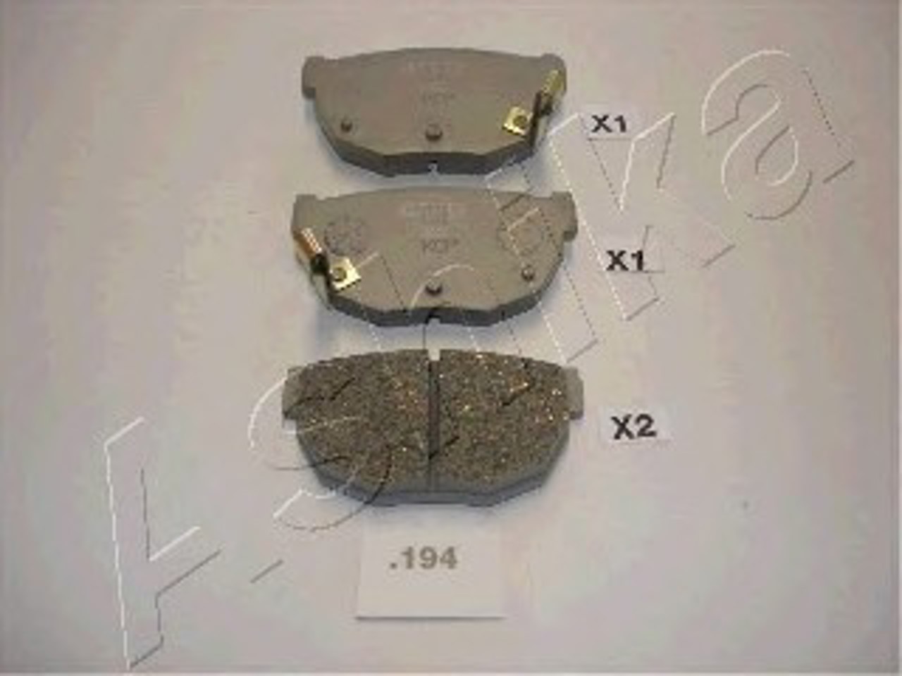 Колодки тормозные дисковые ASHIKA 51-01-194