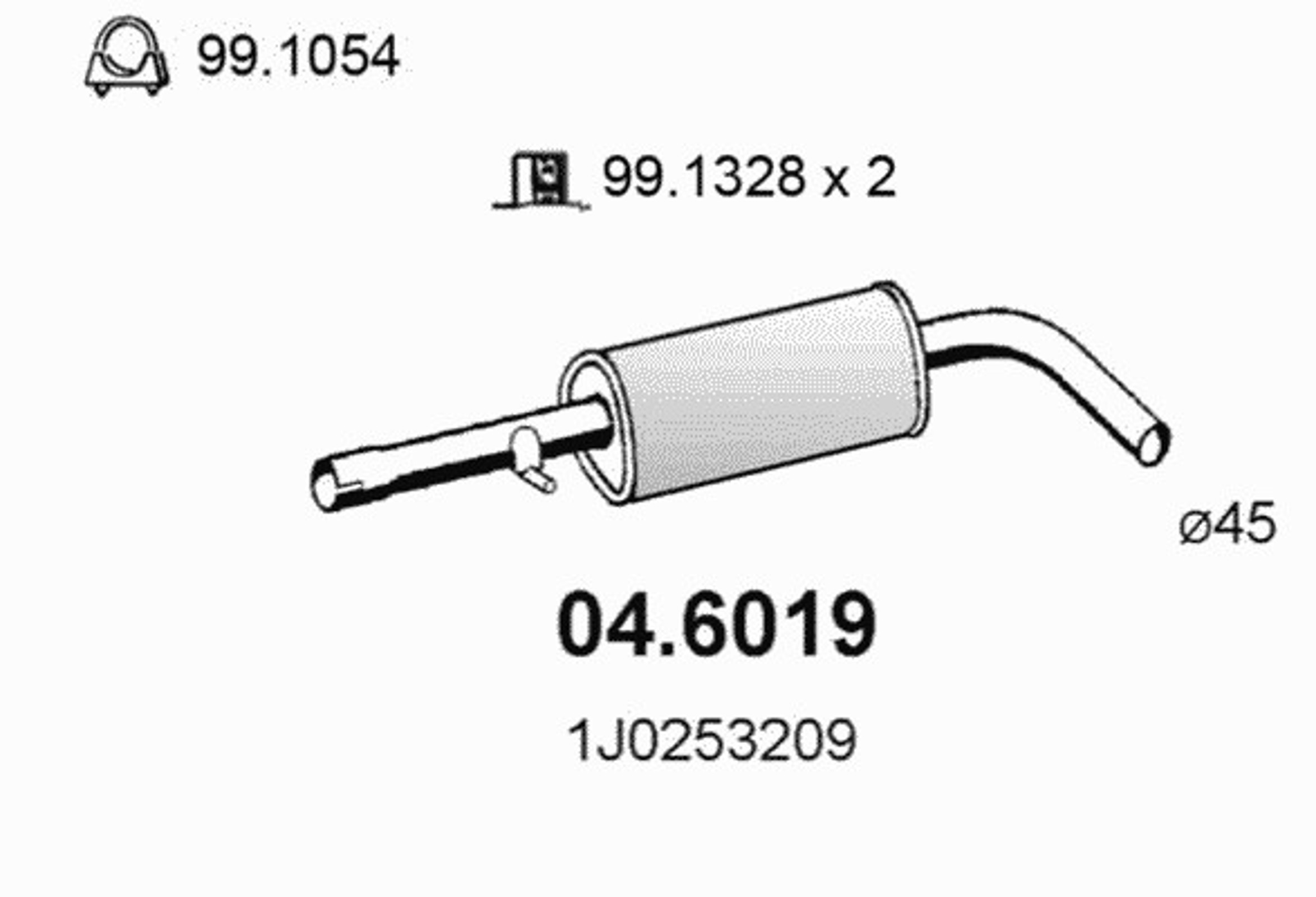 Глушитель ASSO 04.6019