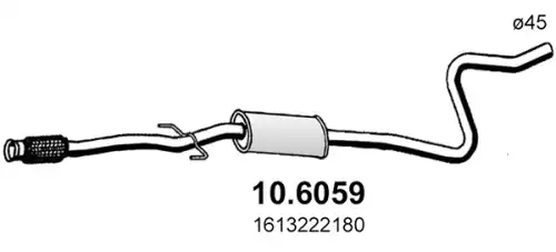 Резонатор psa c3 (a51) 1.4 ASSO 10.6059