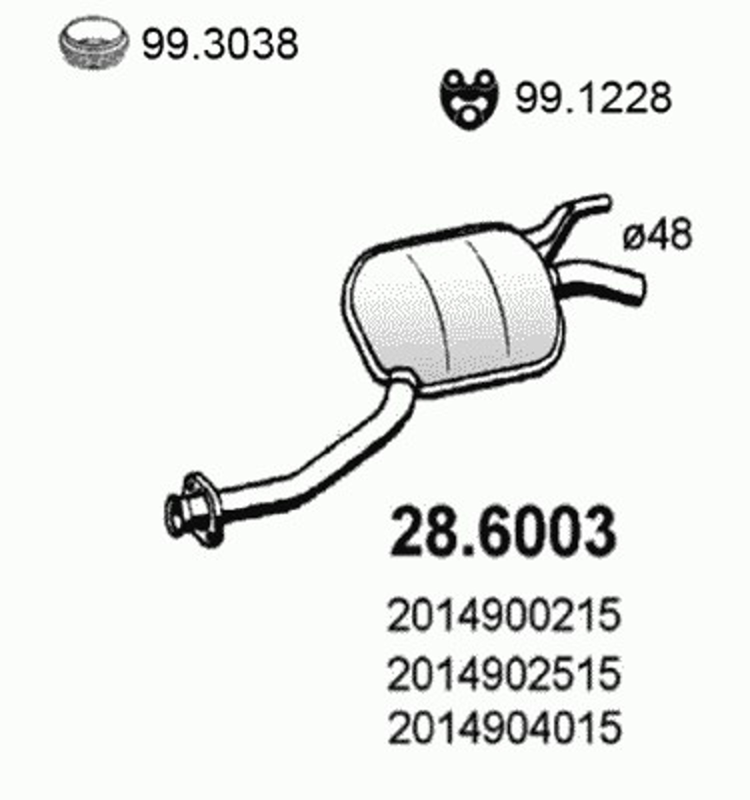 Глушитель ASSO 28.6003
