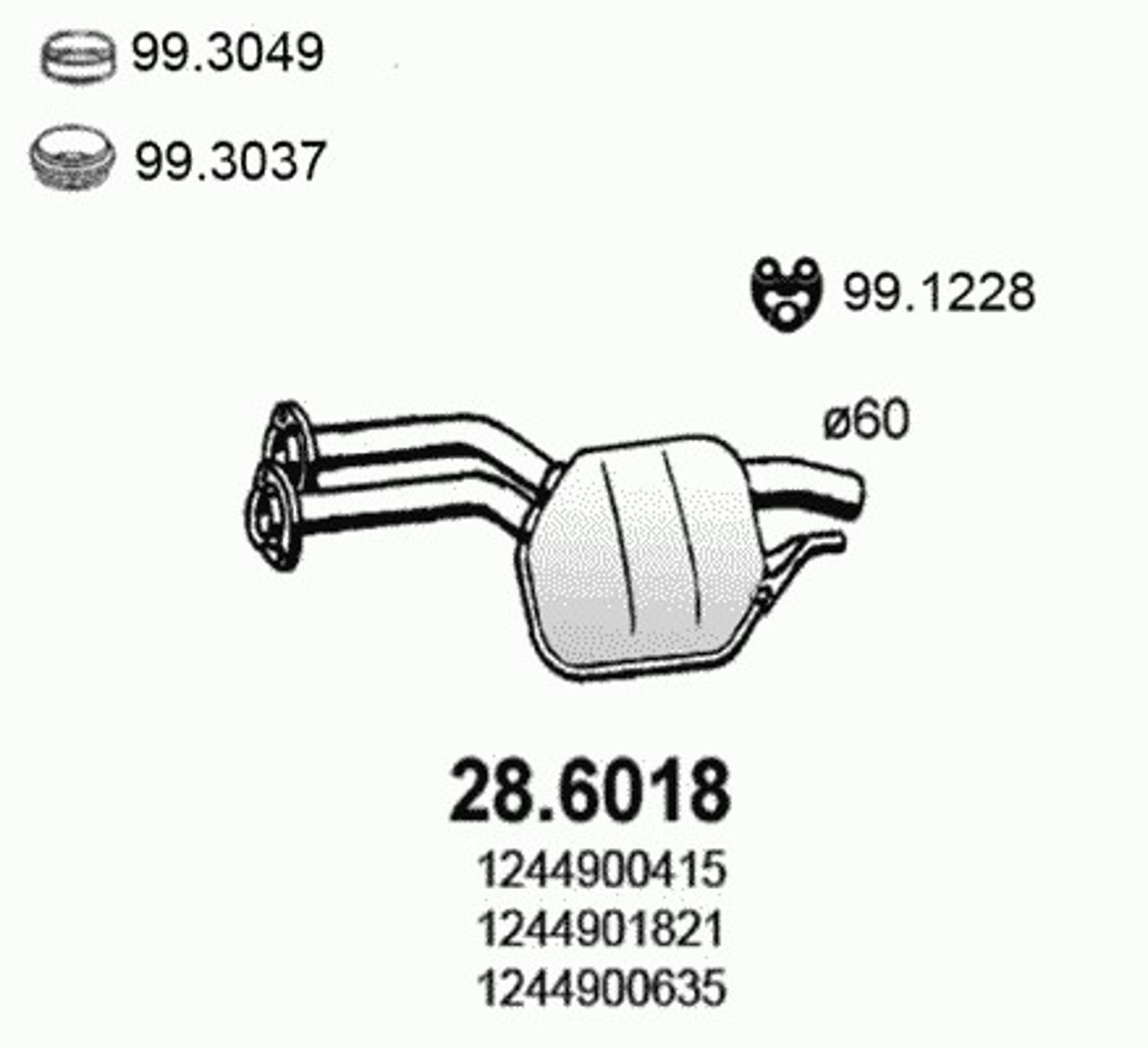 Глушитель ASSO 28.6018
