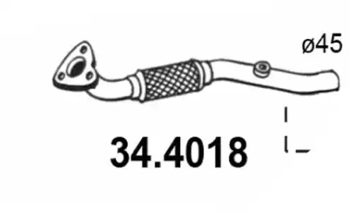 Выхлопная труба ASSO 34.4018