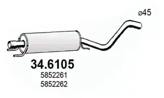 Глушитель ASSO 34.6105