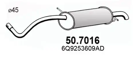 Глушитель ASSO 50.7016