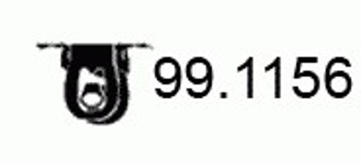 Подвес глушителя ASSO 99.1156