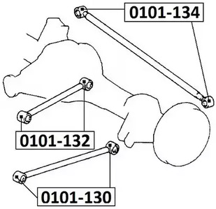 Сайлентблок asva ASVA 0101-132