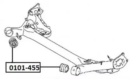 Сайлентблок ASVA 0101-455